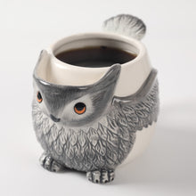 Load image into Gallery viewer, Owl 17oz Ceramic Coffee Tea Mug, Hand Painted