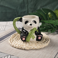 Load image into Gallery viewer, Panda 17oz Ceramic Coffee Tea Mug, Hand Painted