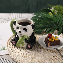 Load image into Gallery viewer, Panda 17oz Ceramic Coffee Tea Mug, Hand Painted